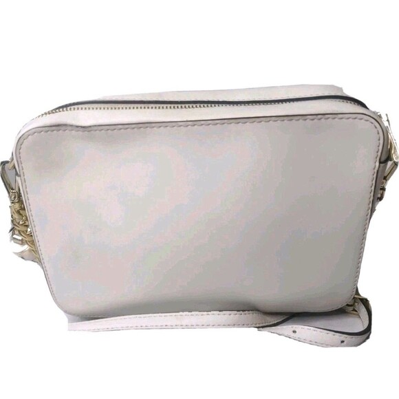 Michael Kors Ginny Crossbody Bag Gold Studs Off-White Leather AS IS Retail $248 - Picture 5 of 12